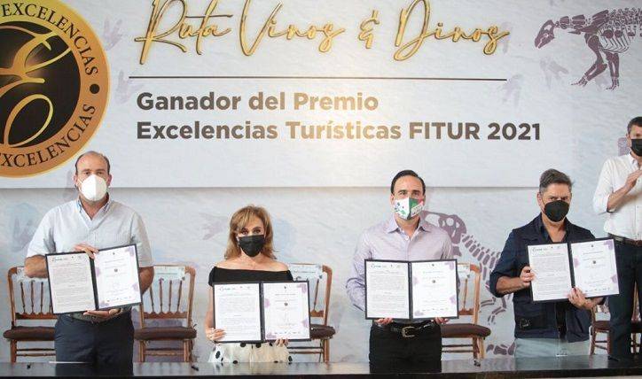 FIRMAN CONVENIO PARA DECRETAR ‘VINOS & DINOS’ DE COAHUILA COMO RUTA TURÍSTICA DE CARÁCTER ESTATAL