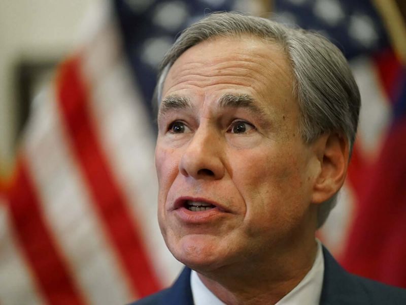 Greg Abbott, gobernador de Texas, da positivo a covid