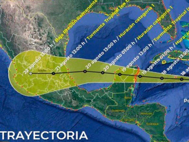 ‘Grace’ tocará tierra la madrugada del jueves cerca de Tulum