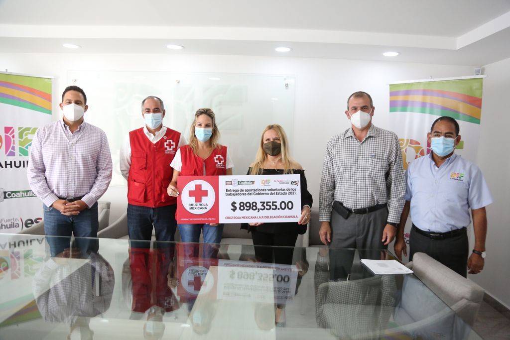 Dif y Gobierno de Coahuila han entregado más De 110 MDP a Cruz Roja: Marcela Gorgón