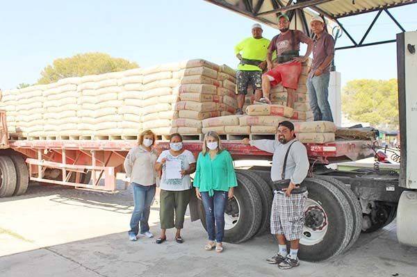 Reciben cemento subsidiado en SB