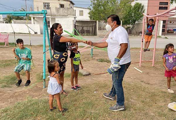 Área verde rehabilitada por la Croc en Frontera