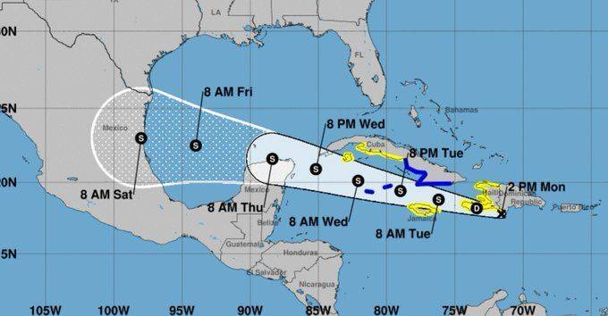 Por depresión tropical, emiten alerta azul para zona norte de Quintana Roo