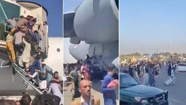 En una foto, el escape desesperado de 640 afganos de Kabul