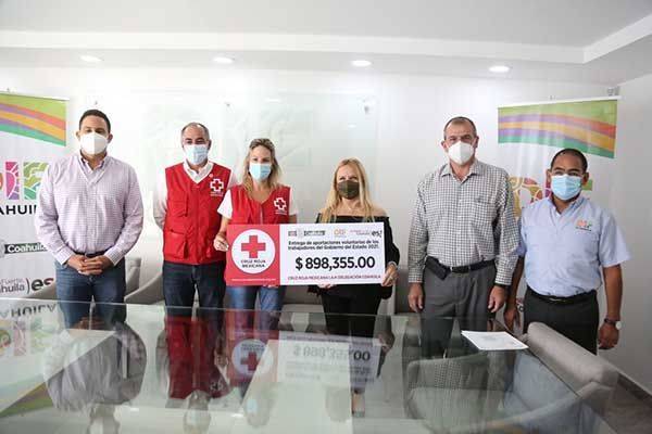 Entregaron a la Cruz Roja más de 10 mdp