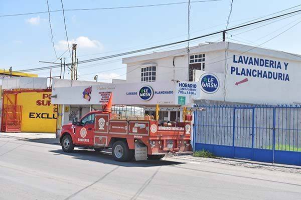 Moviliza fuga de gas en lavandería