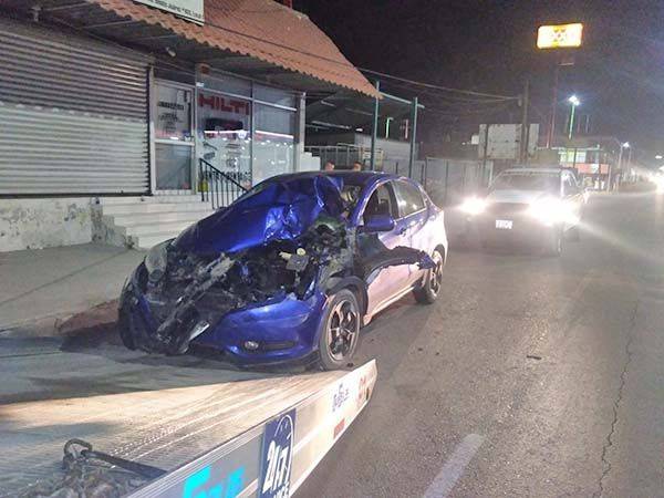 Con pérdida total camioneta Honda