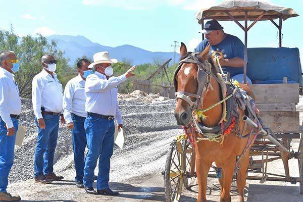 Supervisa Lencho obras en Fresnillo