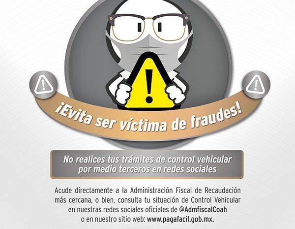 Exhorta AFG a evitar fraudes