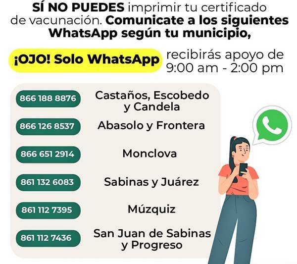 Ayudarán a obtener el certificado de vacuna