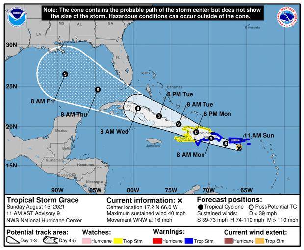 Grace, degradada a depresión, pone en alerta a la devastada Haití y a República Dominicana