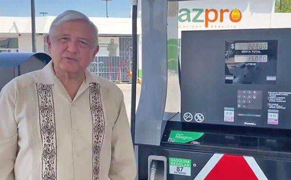 Destaca AMLO dar final a gasolinazos