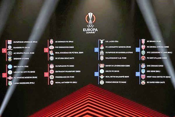 Quedan los grupos para la Europa League