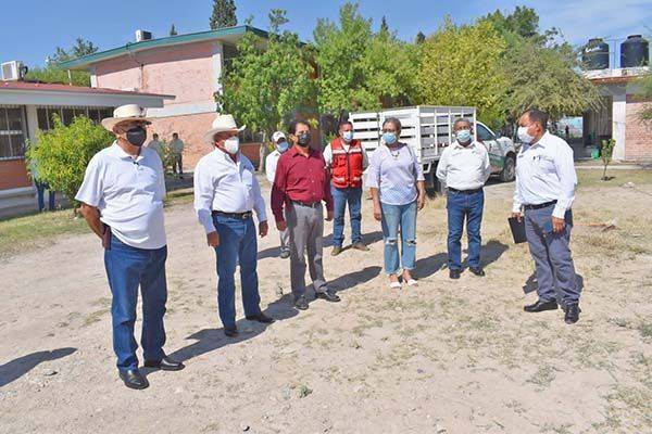 Supervisa trabajos Siller en escuela