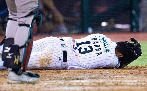 Christian Ibarra se salvó de una fractura tras pelotazo en la cara