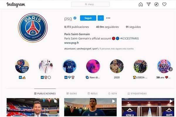 Crecen redes sociales del PSG con Messi
