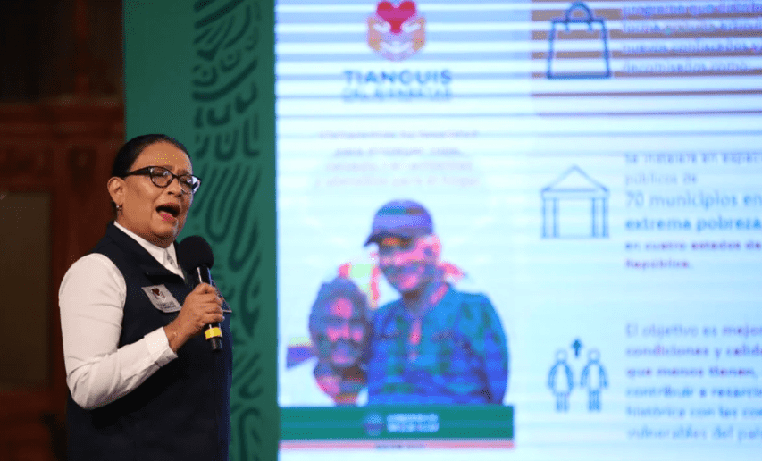 Como concurso, en «Tianguis del Bienestar» darán 20 minutos para que tomes «lo que necesites»