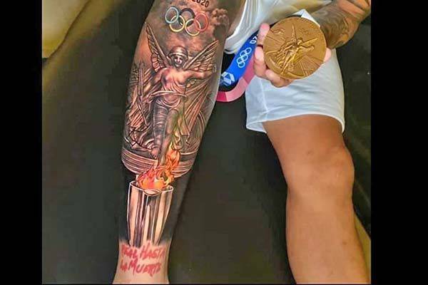 El tatuaje de Alexis Vega por el bronce olímpico