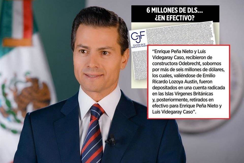 Implica FGR a Peña en soborno de 6 mdd