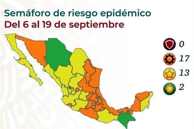 Suman 17 entidades en naranja; en rojo, ninguna