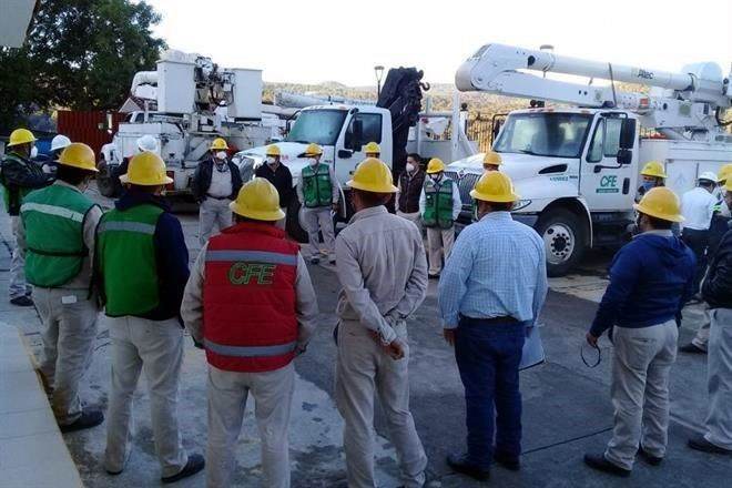Restablece CFE luz a 98% de usuarios tras sismo