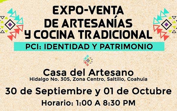 Invitan a Expo-Venta de artesanías y cocina