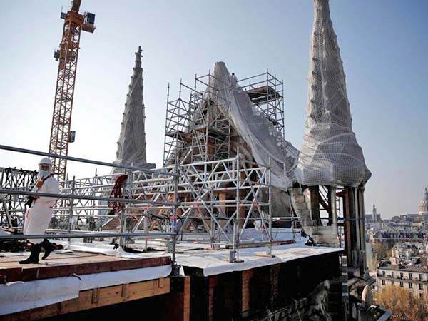 Concluyen trabajos de consolidación de catedral de Notre Dame
