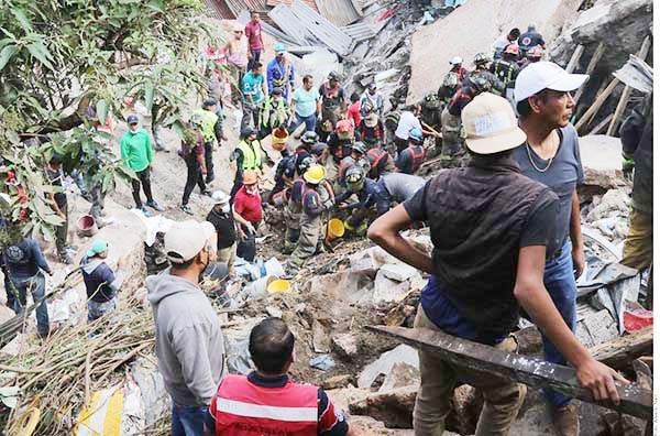 Derrumbe en el cerro del Chiquihuite :2 muertos
