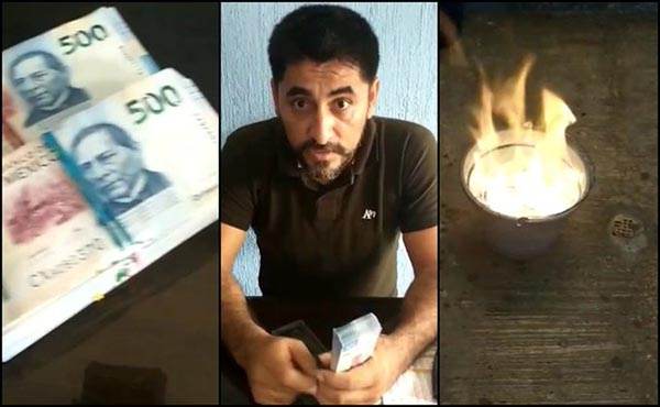 Profesor quema más de un millón de pesos