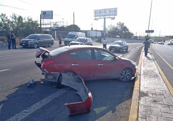 Atrabancado choca por alcance en la 57