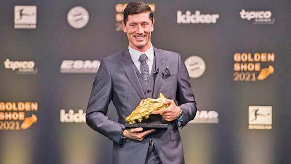 BAYERN MUNICH: ROBERT LEWANDOWSKI RECIBIÓ LA BOTA DE ORO 2020-21