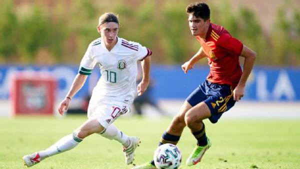 México sub-20, con Marcelo Flores, cae nuevamente ante España