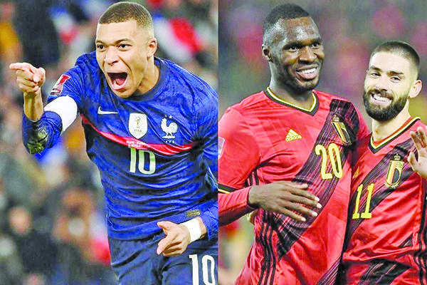Consiguen Francia y Bélgica boleto al Mundial 2022