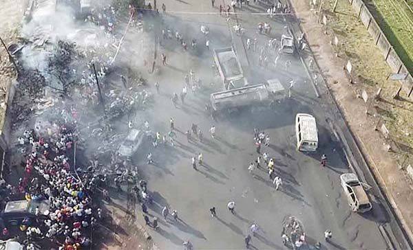 Explota camión cisterna en Sierra Leona; 99 muertos