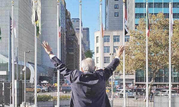 Propone AMLO en ONU Plan Mundial de Bienestar