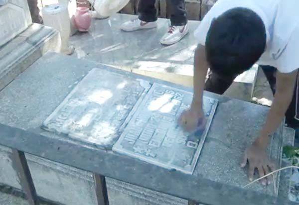 Ganan dinero extra dando mantenimiento a tumbas