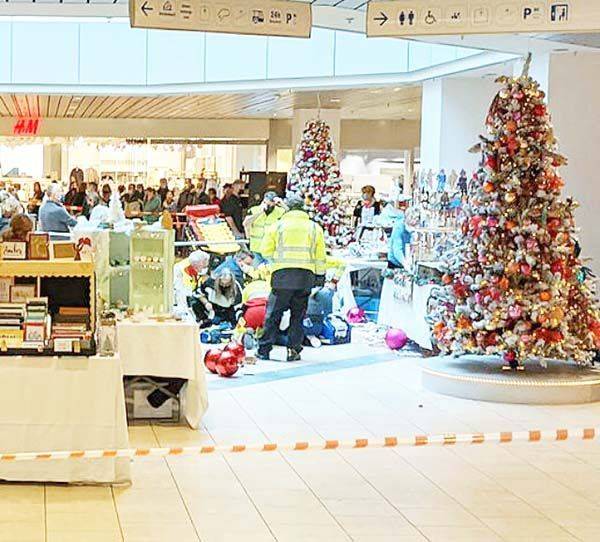 Desplome de decoración navideña en Suiza deja 6 heridos