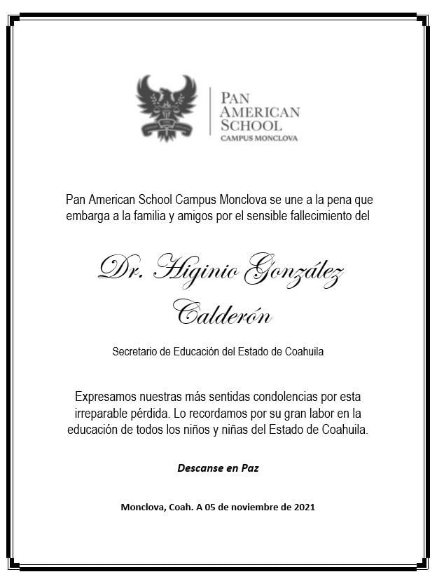 Descanse en paz Higinio González Calderón