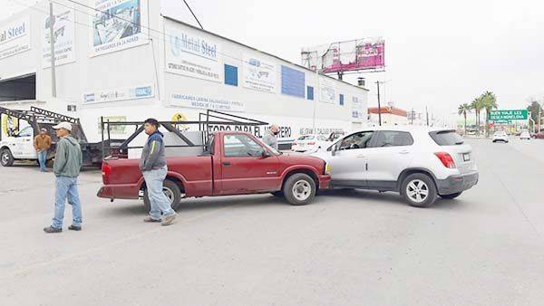 Mujer herida en encontronazo