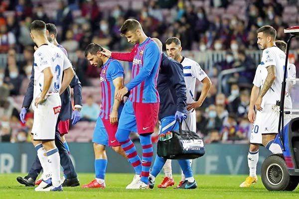 Estará Agüero al menos tres meses de baja