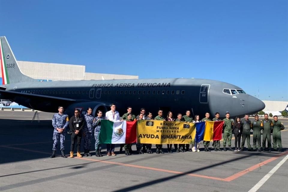 Vuela a Rumania avión mexicano con ayuda humanitaria￼
