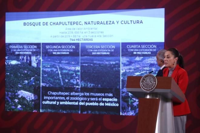 Difunden, a un mes de revocación, obras en Chapultepec