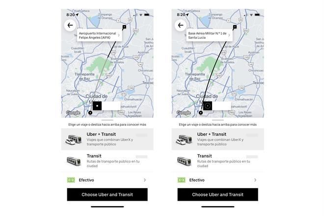 ¿Uber al AIFA? La app no hará viajes a Santa Lucía