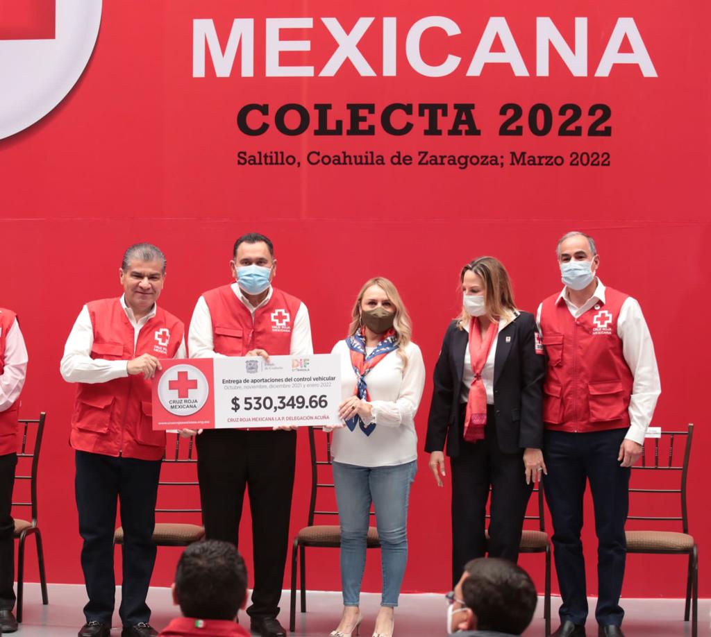 HA ENTREGADO GOBIERNO DE COAHUILA MÁS DE 145 MDP EN APORTACIONES A LA CRUZ ROJA