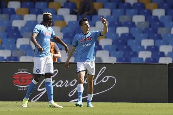 Anota ‘Chucky’ Lozano en goleada del Napoli