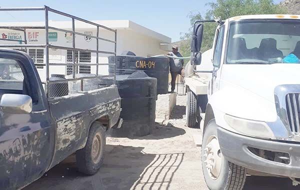 Envían pipas con agua a ejidos en CC