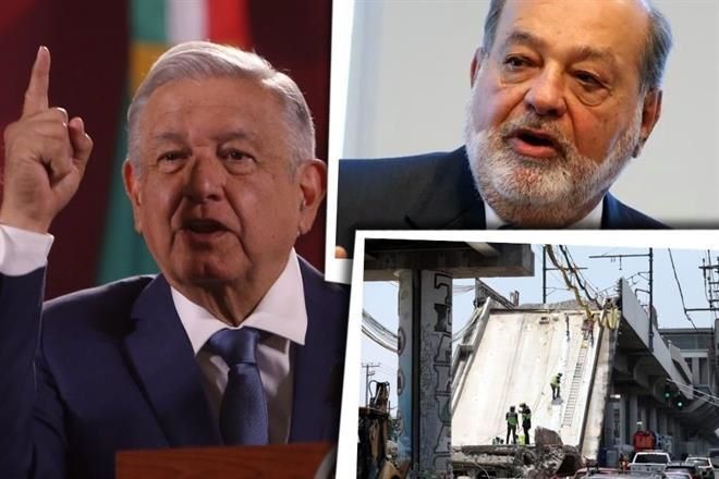 Reconoce AMLO a Slim por L-12 y critica a ‘politiqueros’