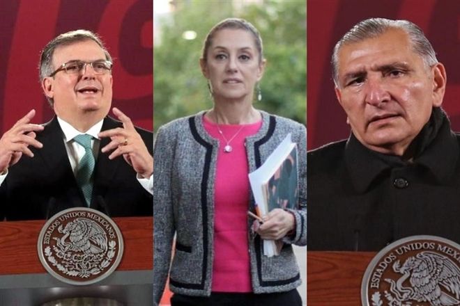 Denuncian ante el INE a Ebrard, Adán Augusto y Sheinbaum