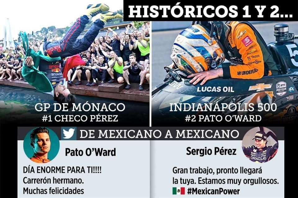 Históricos 1 y 2 de Checo Pérez y Pato O’Ward