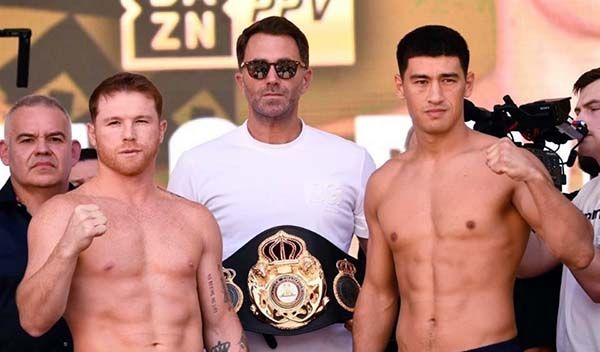 Cumplen Canelo y Bivol con el peso
